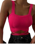 TOP SHIRT BLOUSE WITH LACE UP